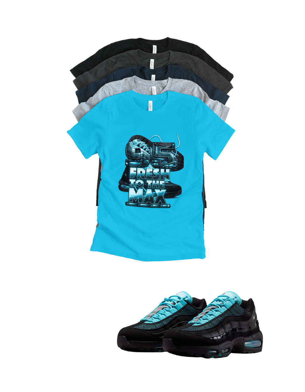 Max BB OG 95 Scorpion Fresh to the Max Retro Matching T-Shirt – Unisex Sneaker Tee