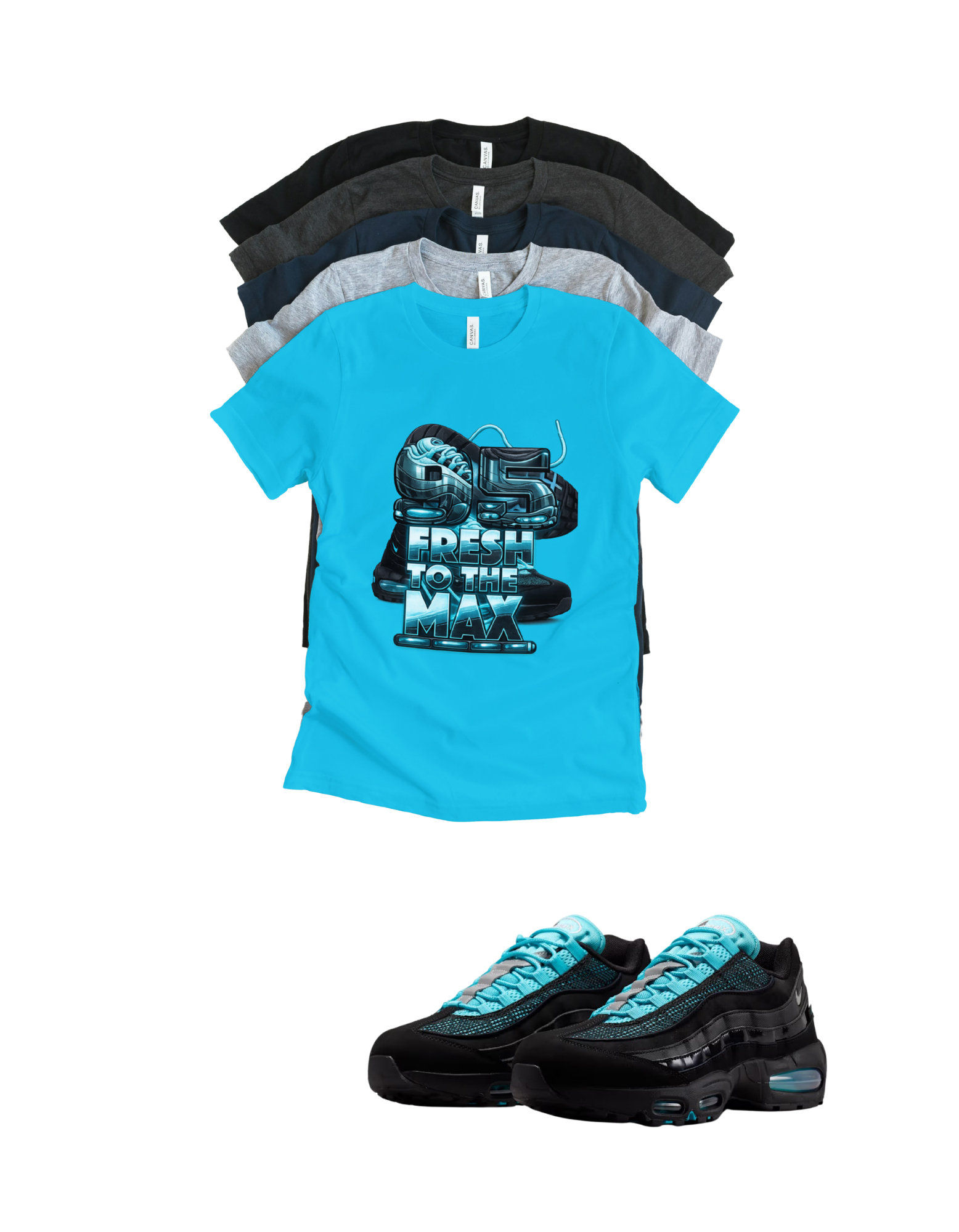 Max BB OG 95 Scorpion Fresh to the Max Retro Matching T-Shirt – Unisex Sneaker Tee