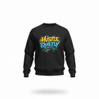 Hustle Quietly Graphic Sweatshirt – Motivational Streetwear