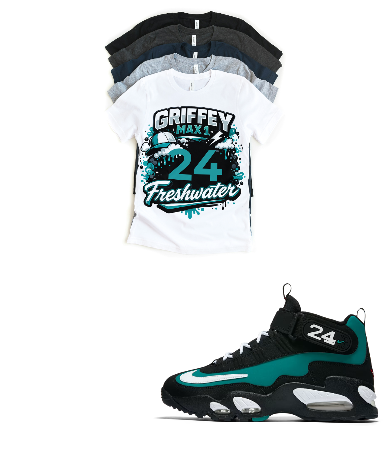 Griffey Max Freshwater Matching T-Shirt – Unisex Sneaker Tee