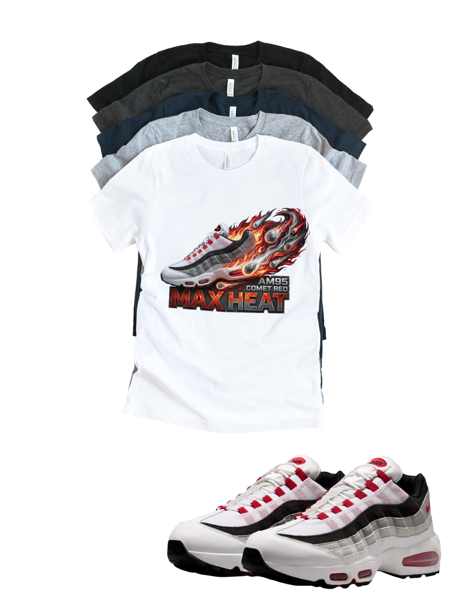 Air Max 95 Comet Max Heat Matching T-Shirt – Unisex Sneaker Tee