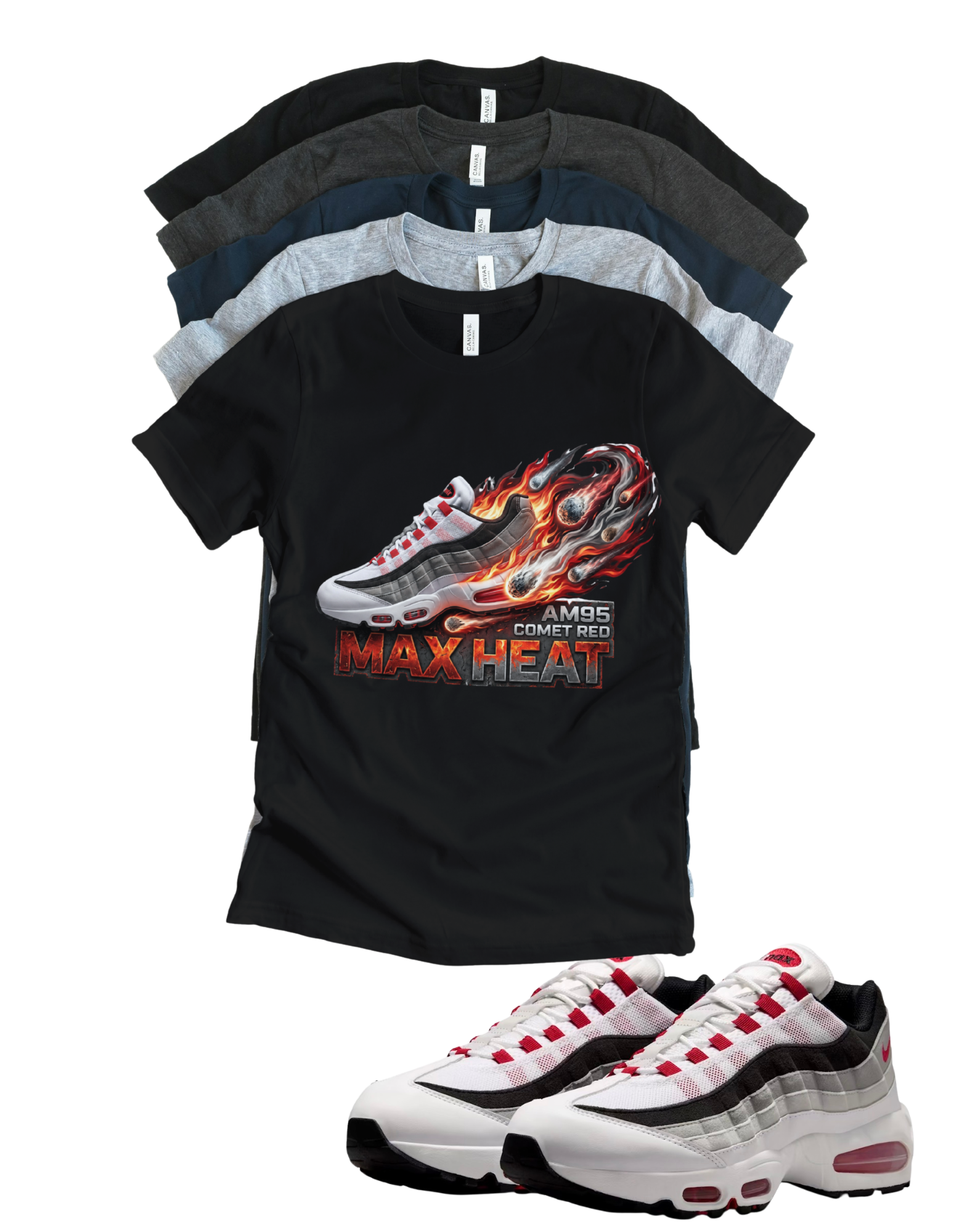 Air Max 95 Comet Max Heat Matching T-Shirt – Unisex Sneaker Tee