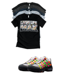 OG MAX Big Bubble Max 95 Woven Multi-colorway T-Shirt – Unisex Sneaker Tee