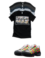 OG MAX Big Bubble Max 95 Woven Multi-colorway T-Shirt – Unisex Sneaker Tee