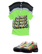 OG MAX Big Bubble Max 95 Woven Multi-colorway T-Shirt – Unisex Sneaker Tee