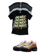 OG MAX Big Bubble Max 95 Woven Multi-colorway T-Shirt – Unisex Sneaker Tee