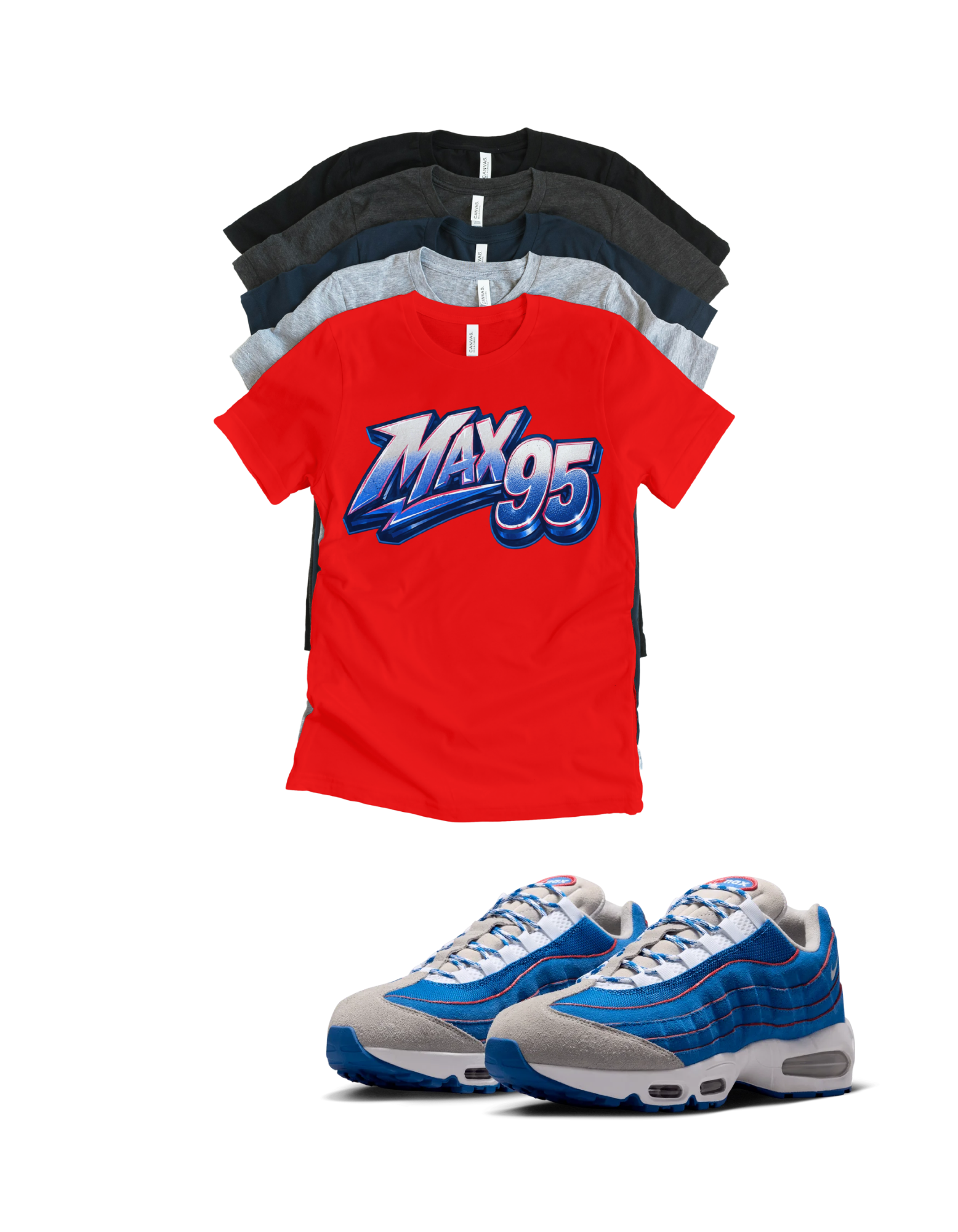 Max95  BB OG Max 95  Retro Matching T-Shirt – Unisex Sneaker Tee