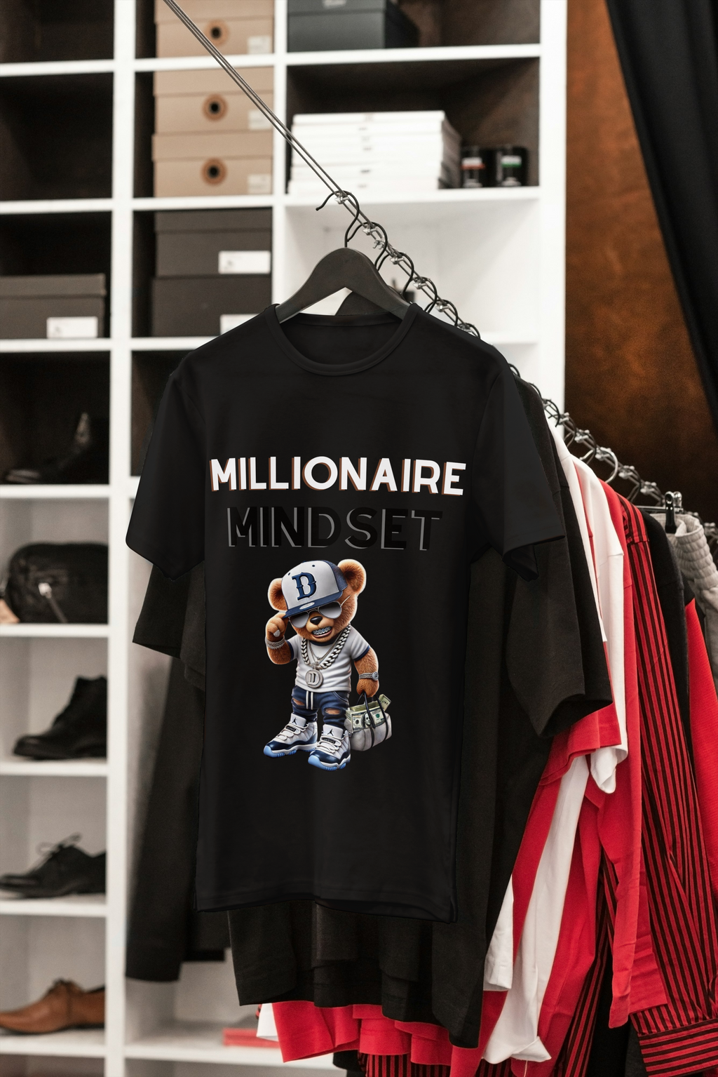 Millionaire Mindset Tee - Success Motivation Shirt | Lavish Crafts