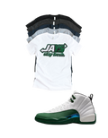 Shirt to match Jordan 12 summit white gorge green Retro AJ12 idols become rival Jays tee