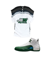 Shirt to match Jordan 12 summit white gorge green Retro AJ12 idols become rival Jays tee