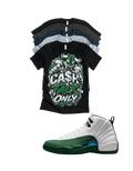 Shirt to match Jordan 12 summit white gorge green Retro AJ12 idols become rival