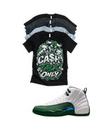 Shirt to match Jordan 12 summit white gorge green Retro AJ12 idols become rival