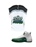 Shirt to match Jordan 12 summit white gorge green Retro AJ12 idols become rival crown tee