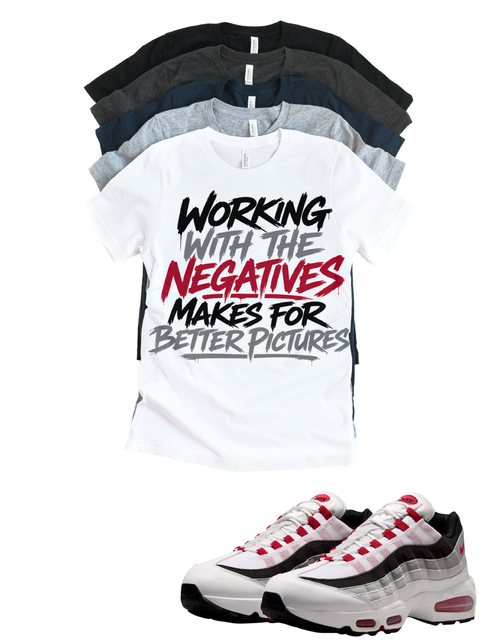 Air Max 95 Comet Working with the Negatives Matching T-Shirt – Unisex Sneaker Tee