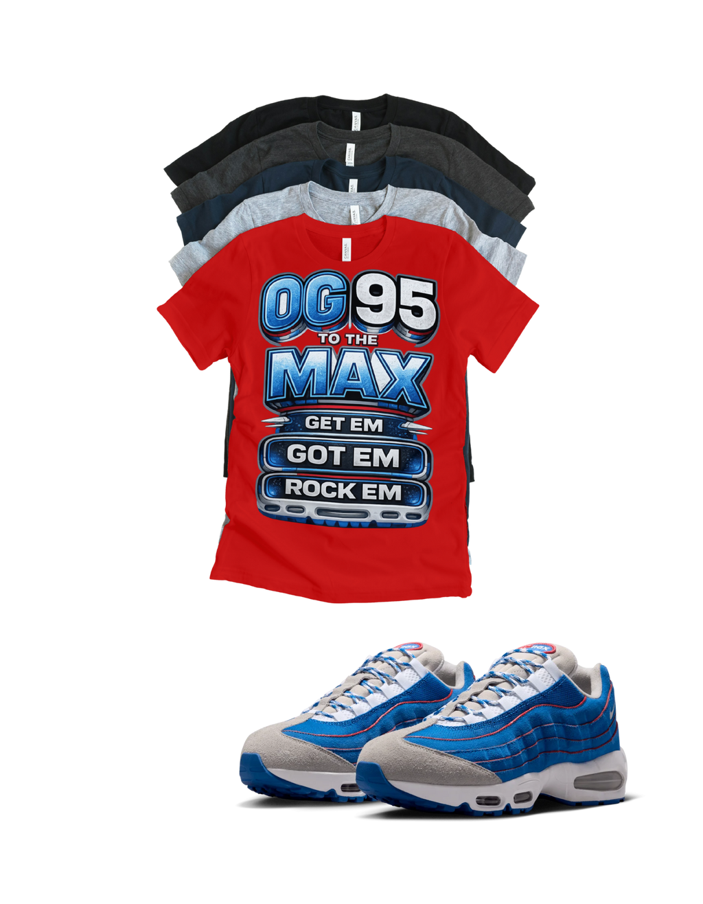 Max BB OG 95 OG to the Max Retro Matching T-Shirt – Unisex Sneaker Tee