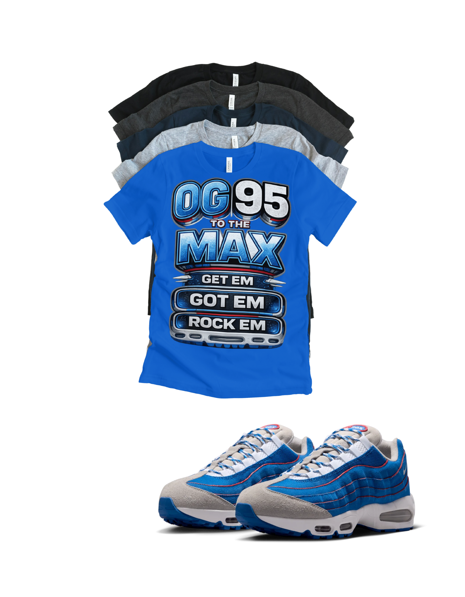 Max BB OG 95 OG to the Max Retro Matching T-Shirt – Unisex Sneaker Tee