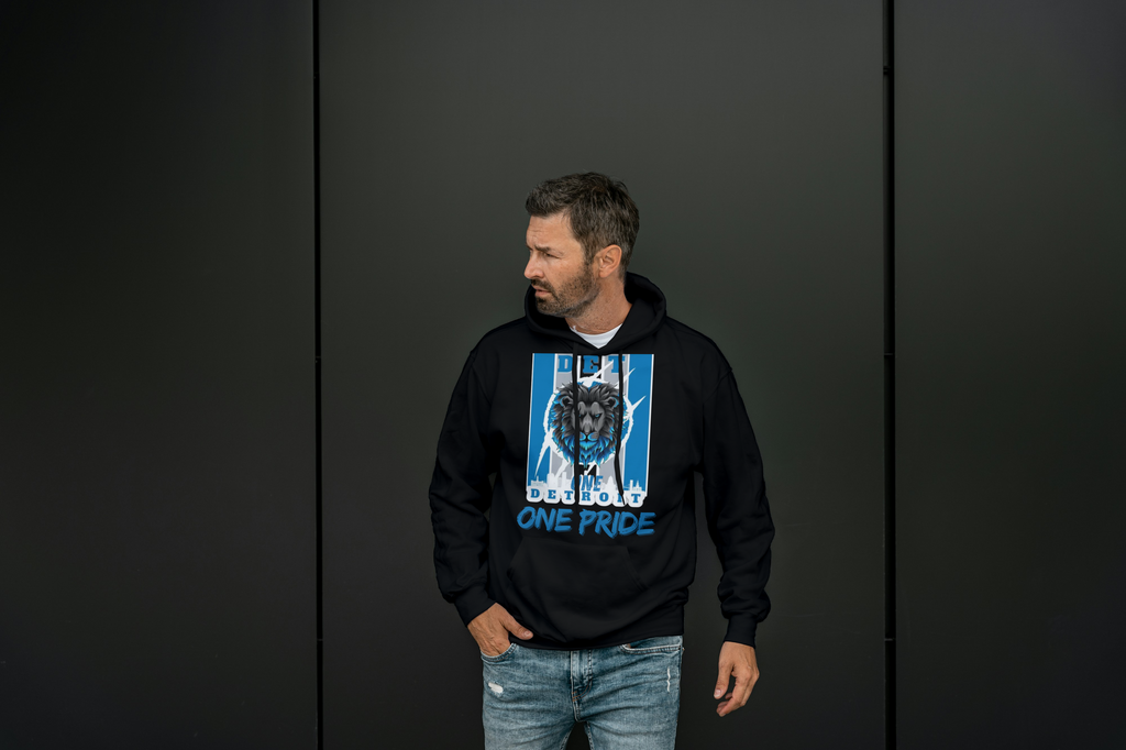 Detroit Football Fan Hoodie - Motor City Pride Apparel