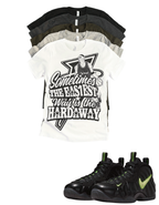 Penny Easiest Way Is The Hardaway Unisex T-Shirt – Foamposite Black and Yellow Volt Matching Sneaker Tee