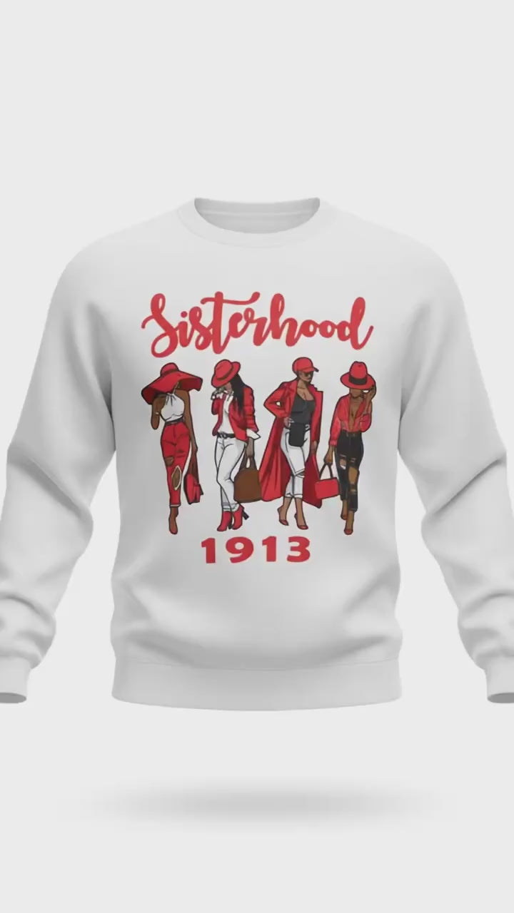 Delta Sigma Theta–inspired sisterhood sweatshirt