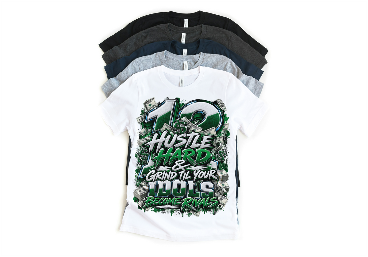 Shirt to match Jordan 12 summit white gorge green Retro AJ12 idols become rival
