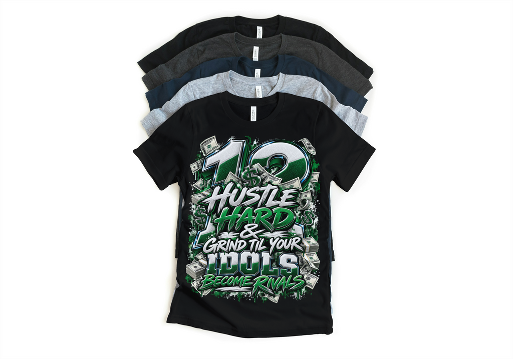 Shirt to match Jordan 12 summit white gorge green Retro AJ12 idols become rival