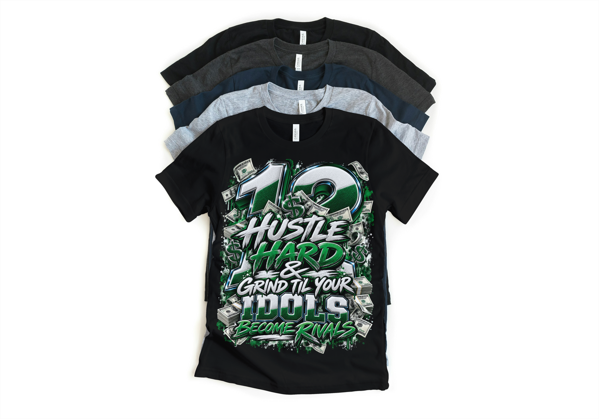 Shirt to match Jordan 12 summit white gorge green Retro AJ12 idols become rival