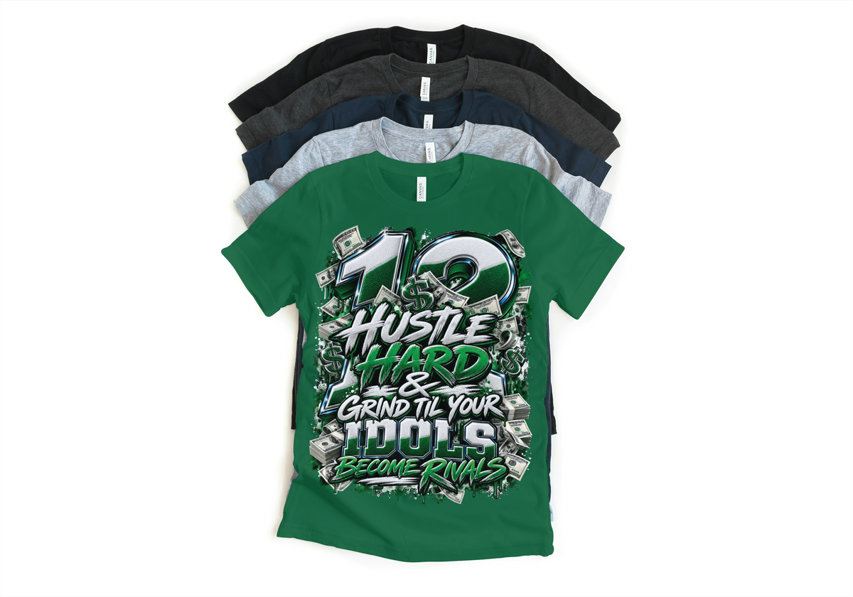 Shirt to match Jordan 12 summit white gorge green Retro AJ12 idols become rival