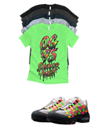Sneaker Addict Big Bubble Max 95 Woven Multi-colorway T-Shirt – Unisex Sneaker Tee