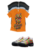 Sneaker Addict Big Bubble Max 95 Woven Multi-colorway T-Shirt – Unisex Sneaker Tee