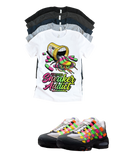 OG MAX Sneaker Addict Big Bubble Max 95 Woven Multi-colorway T-Shirt – Unisex Sneaker Tee