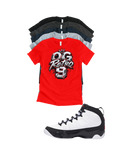 Shirt to match Jordan 9 Space Jam Black White Red OG Retro