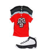 Shirt to match Jordan 9 Space Jam Black White Red OG Retro