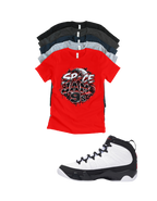 Shirt to match Jordan 9 Space Jam Black White Red OG Retro Space