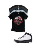 Shirt to match Jordan 9 Space Jam Black White Red OG Retro Space