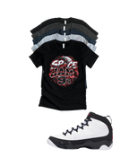 Shirt to match Jordan 9 Space Jam Black White Red OG Retro Space