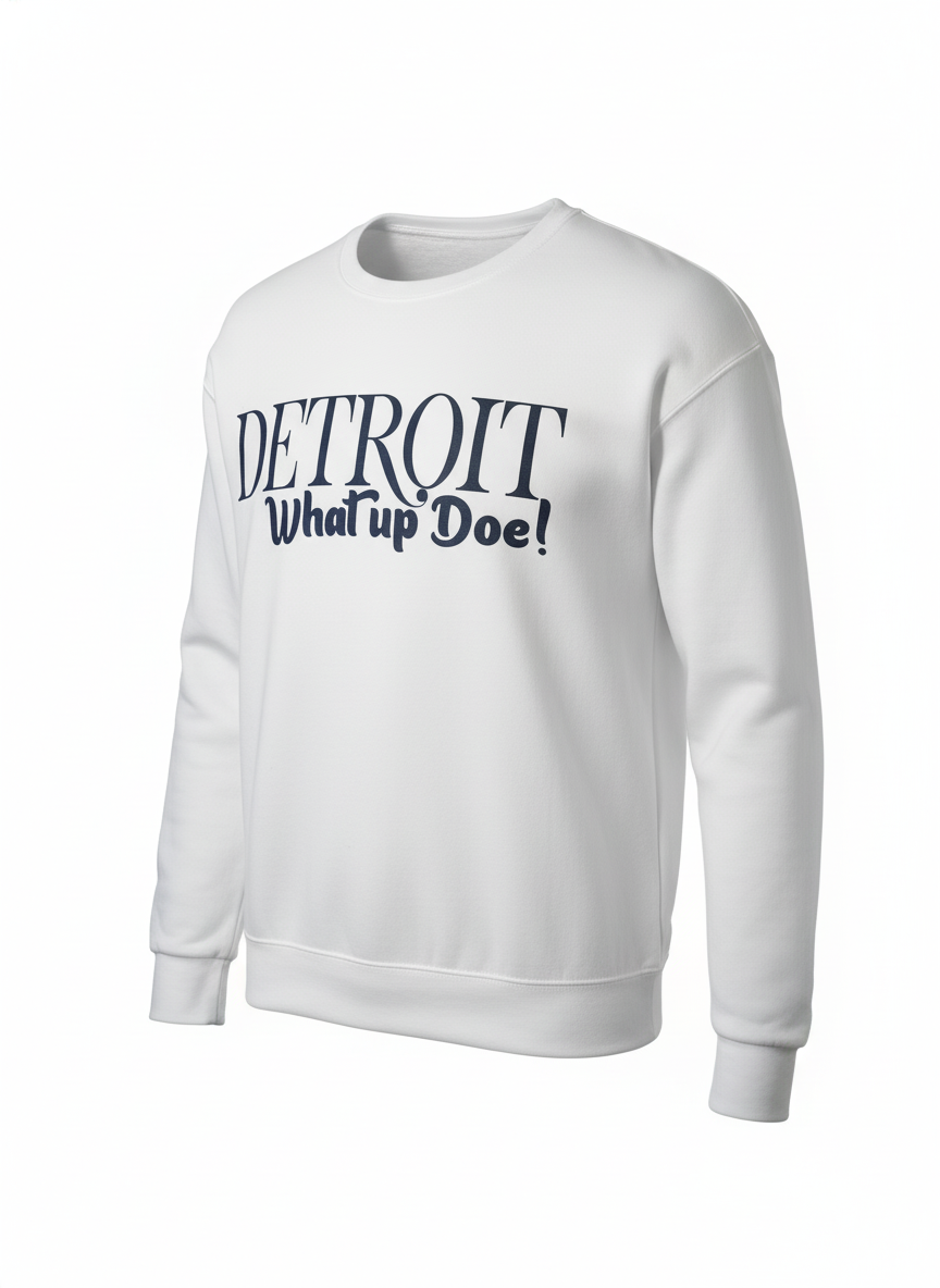 Detroit What Doe Sweatshirt - Motor City Slang Apparel | Lavish Crafts