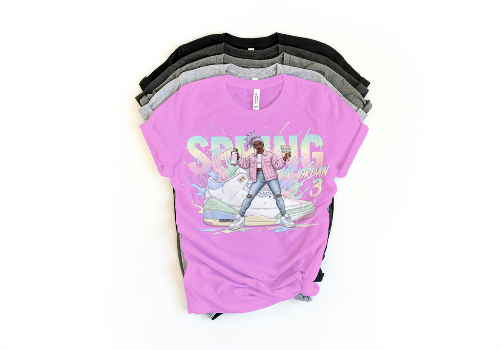 Jordan 3 Retro OG Spring Is In The Air T-Shirt | Pastel Sneaker Match Tee