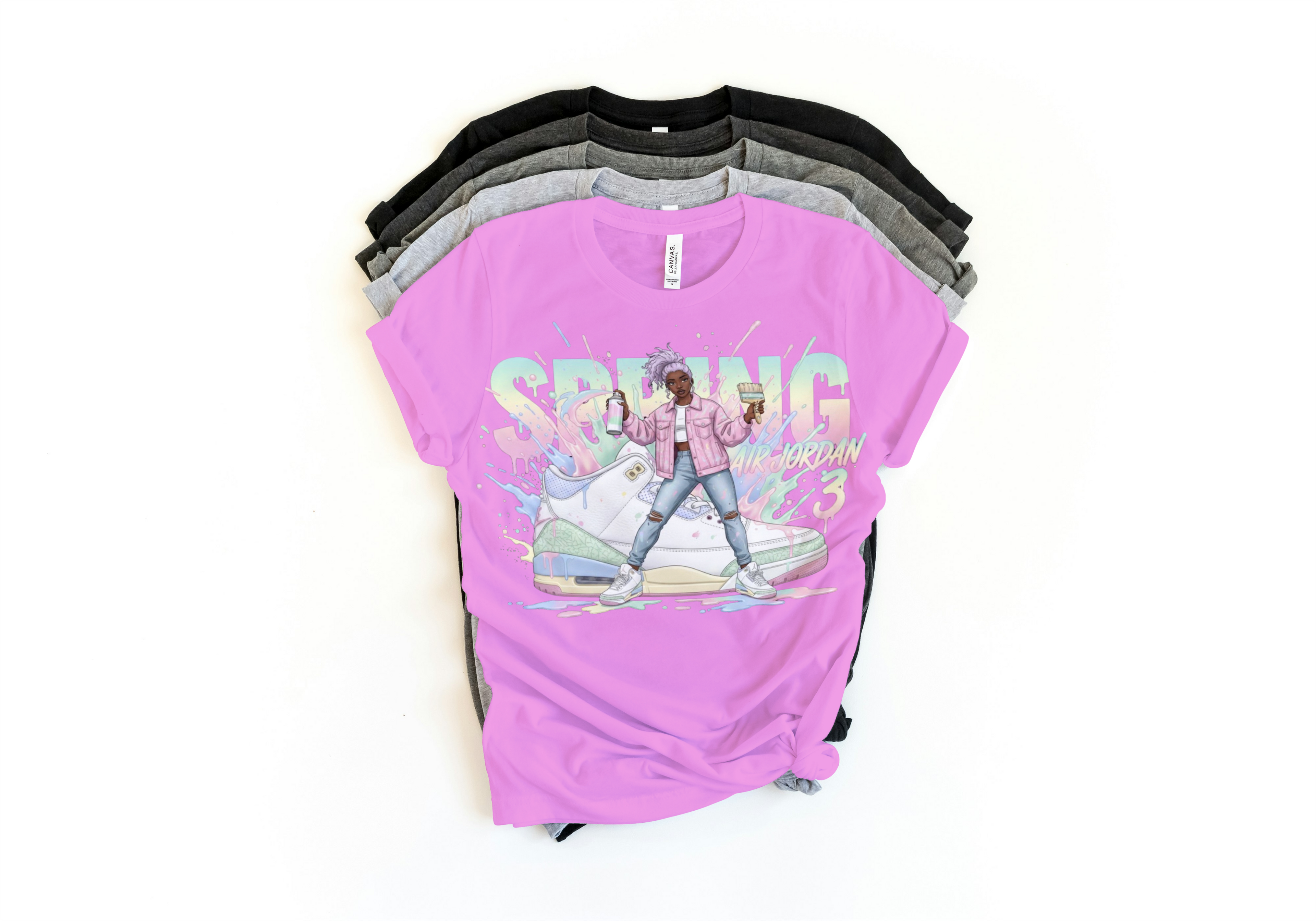 Jordan 3 Retro OG Spring Is In The Air T-Shirt | Pastel Sneaker Match Tee