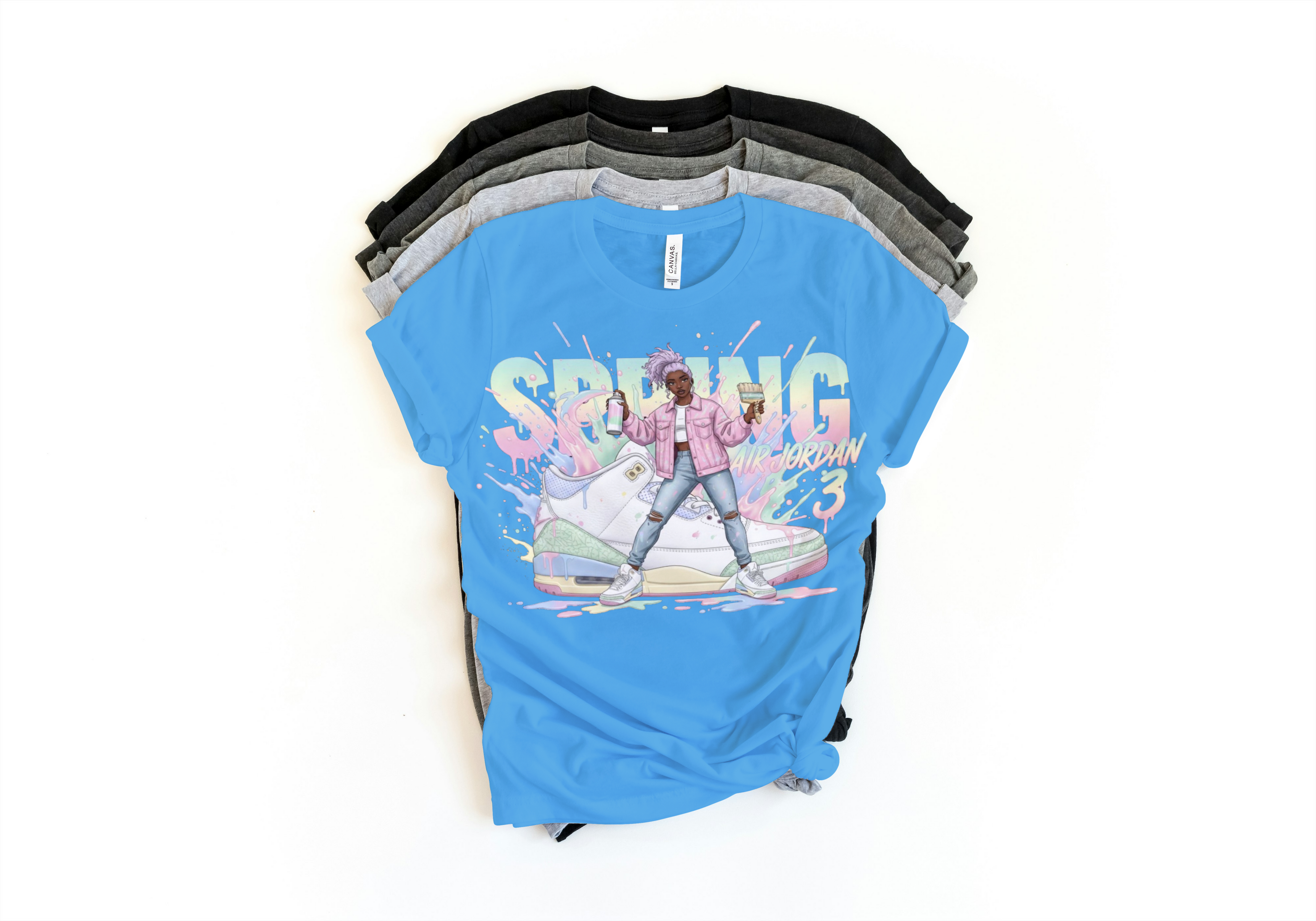 Jordan 3 Retro OG Spring Is In The Air T-Shirt | Pastel Sneaker Match Tee