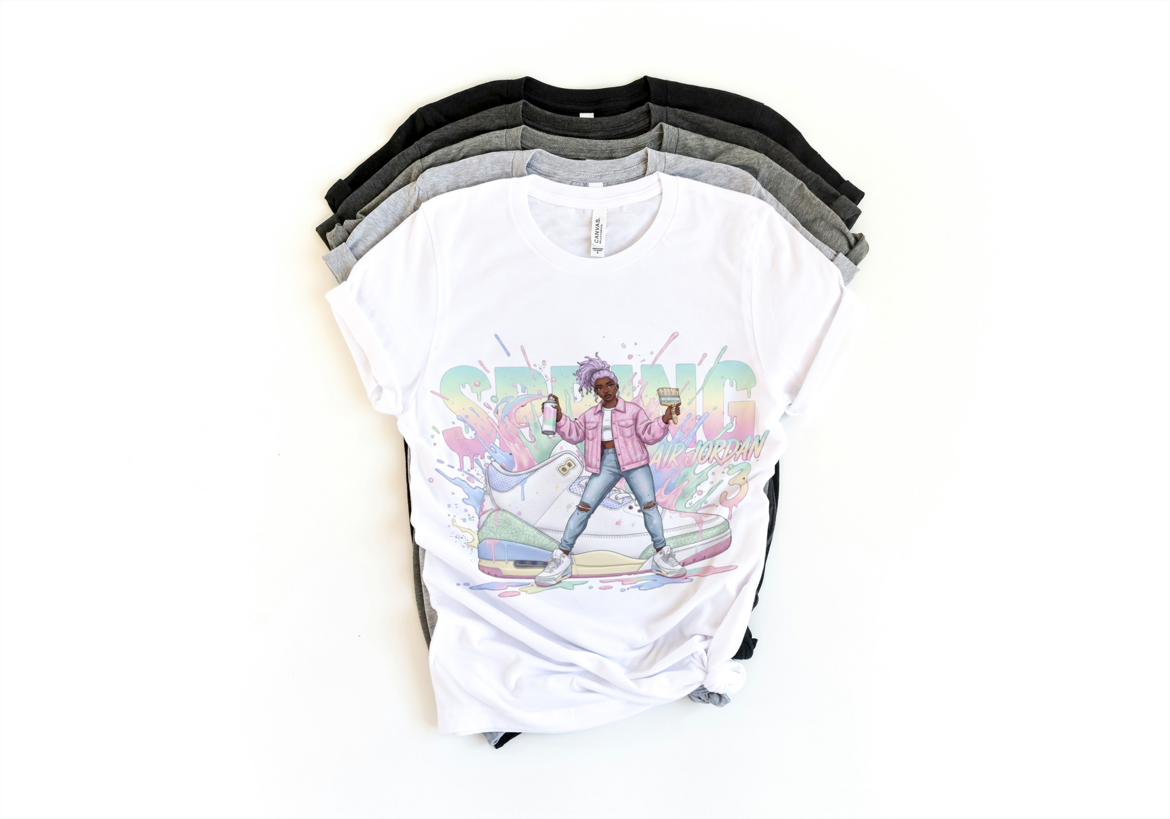 Jordan 3 Retro OG Spring Is In The Air T-Shirt | Pastel Sneaker Match Tee