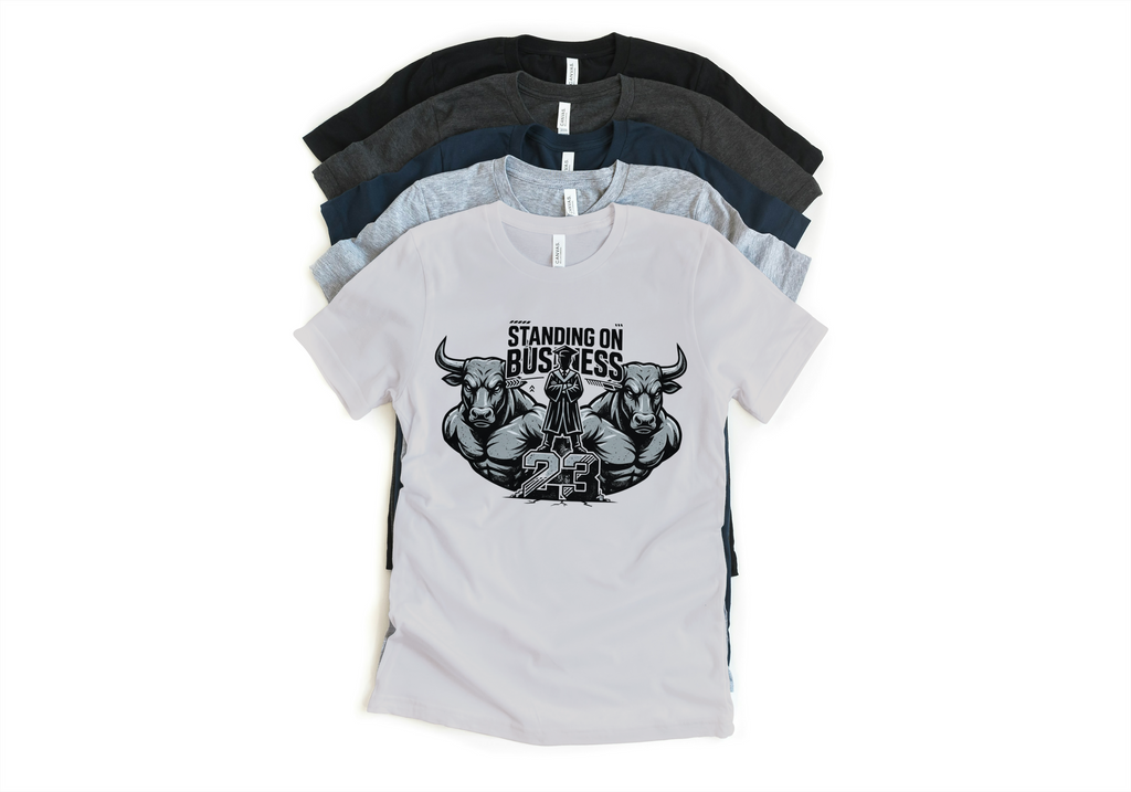 Jordan 6 Cap and Gown Standing on Business Matching T-Shirt – Black & Light Grey Sneaker Match Tee – Jordan 6 Outfit Shirt – Unisex Streetwear