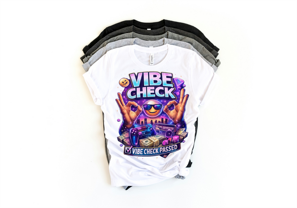 Vibe Check T-Shirt - Trendy Graphic Tee | Lavish Crafts