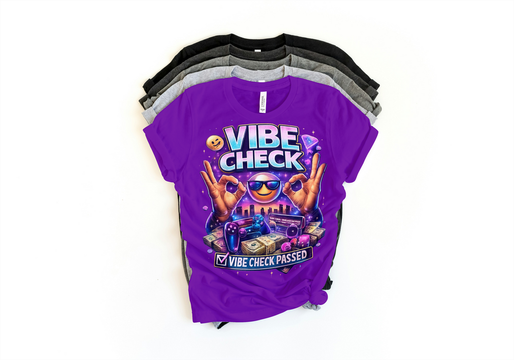 Vibe Check T-Shirt - Trendy Graphic Tee | Lavish Crafts