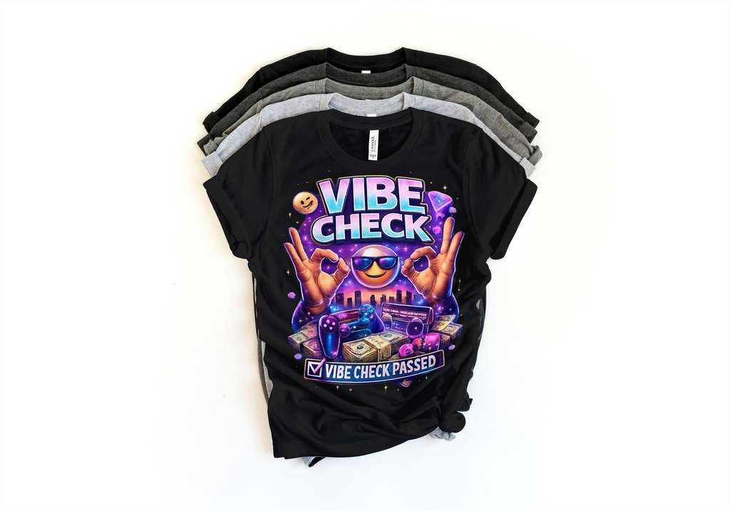 Vibe Check T-Shirt - Trendy Graphic Tee | Lavish Crafts
